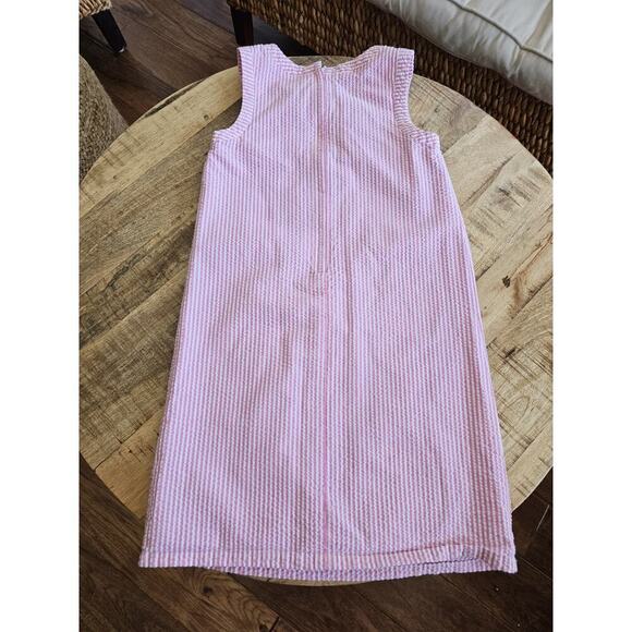 Vineyard Vines Pink Striped Seersucker Youth Girls Size 10 Sleeveless - Picture 6 of 8